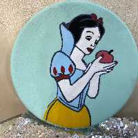 بشقاب نقاشی سایز 20طرح سیندرلا