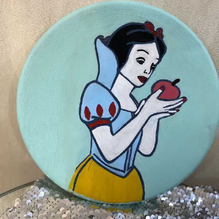 بشقاب نقاشی سایز 20طرح سیندرلا