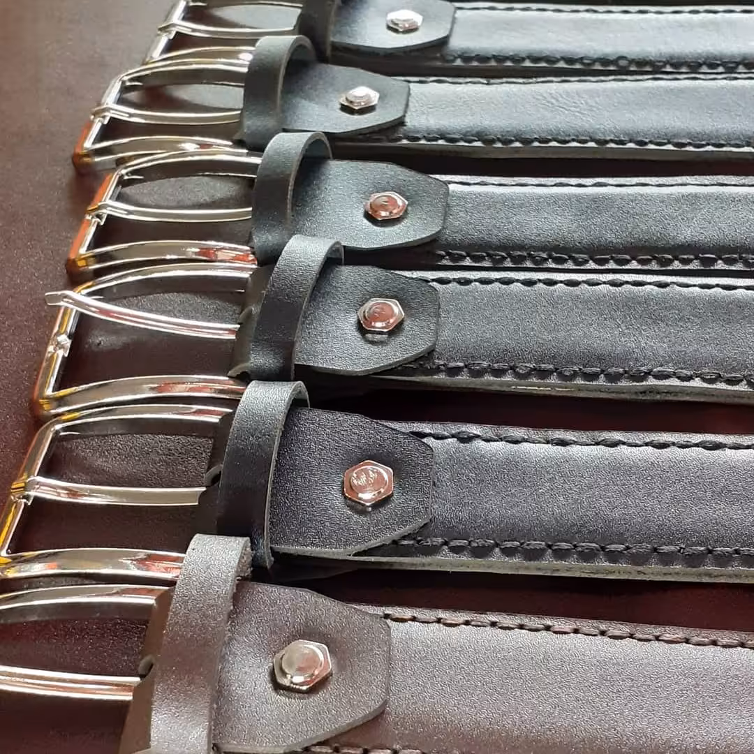 کمربند چرم طبیعی