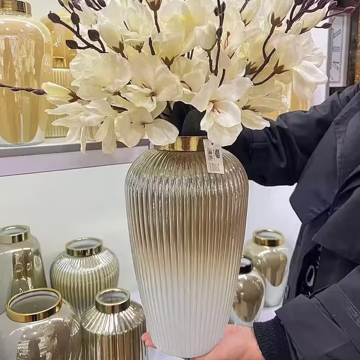 گلدان شیشه ای ارکیده 
