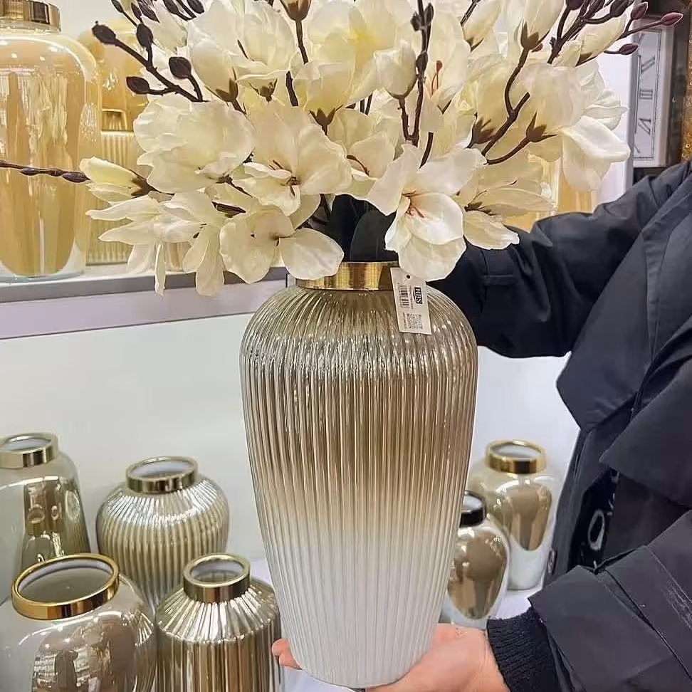 گلدان شیشه ای ارکیده 