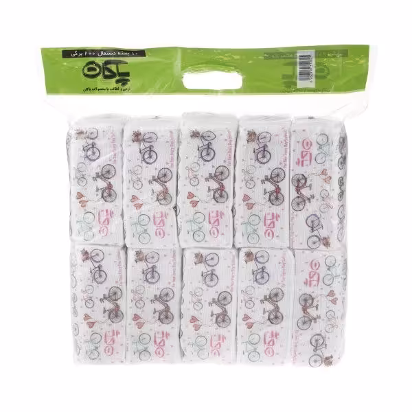 دستمال کاغذی 200 برگ پاکان مدل Simple بسته 10 عددی | فروشگاه اینترنتی تاتا کالا