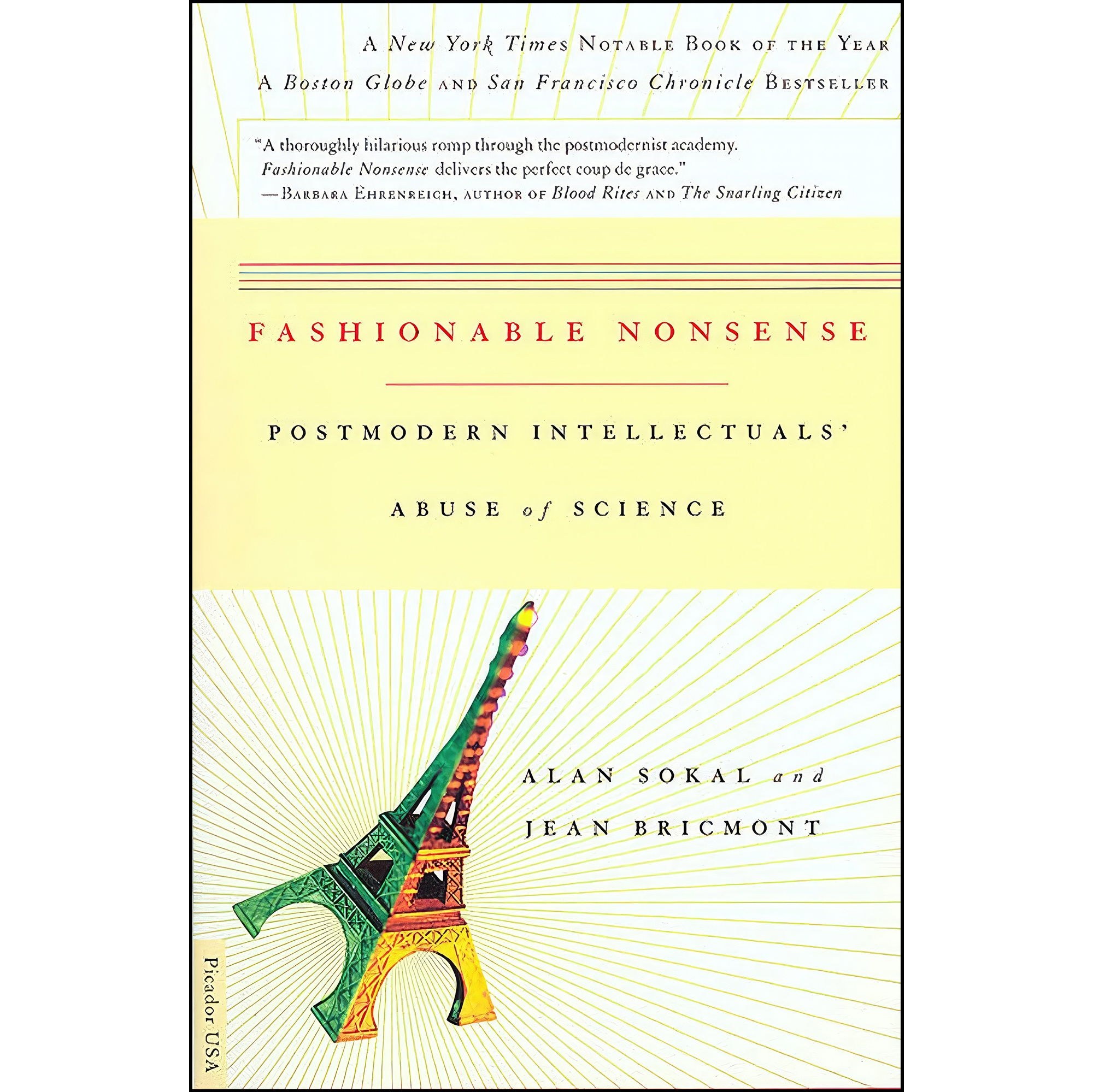 کتاب زبان اصلی Fashionable Nonsense اثر Alan Sokal and Jean Bricmont