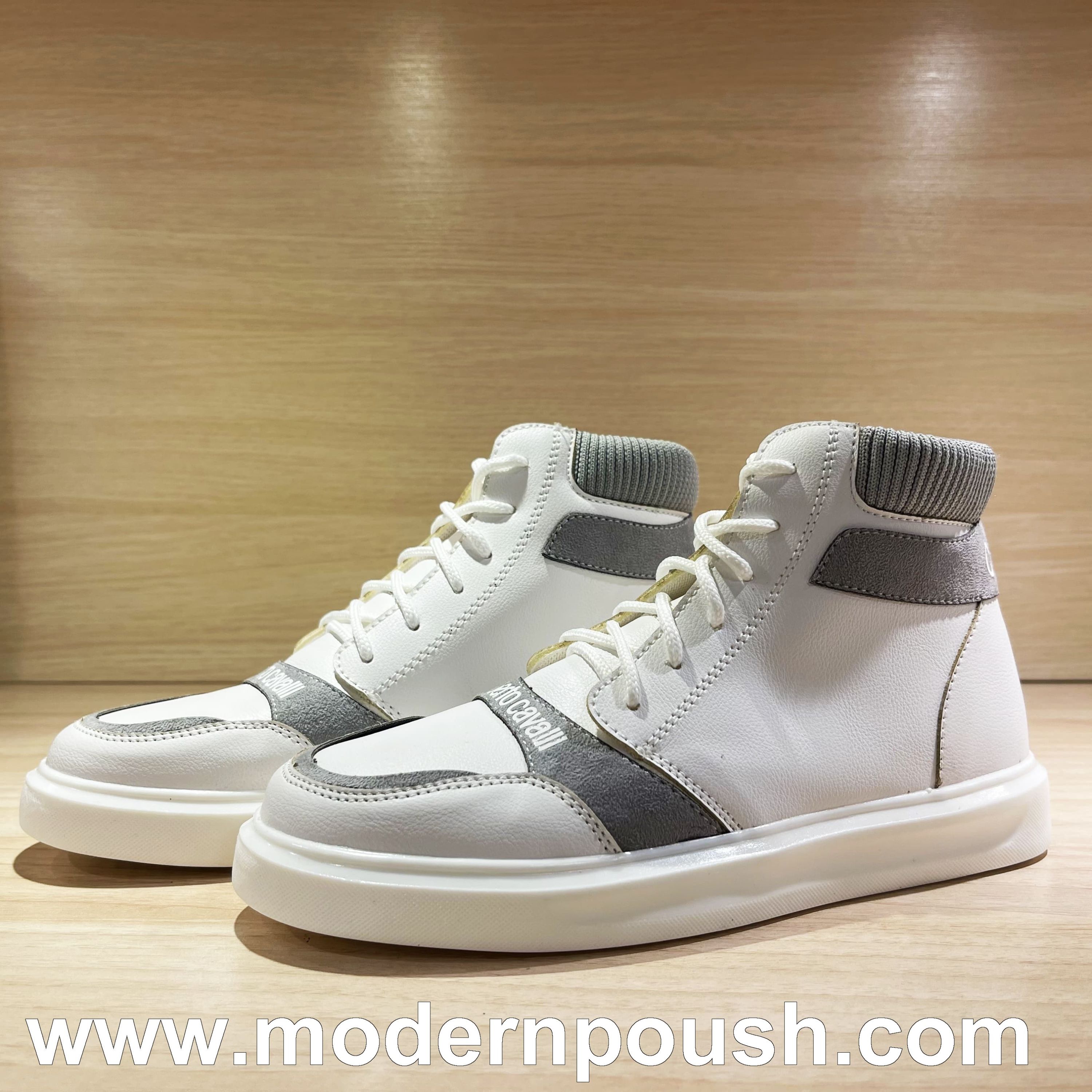 کفش ساقدار کتانی زنانه رنگ سفید سایز 37 - 40 کد 10732 (کُـره ای و بسیار نرم)