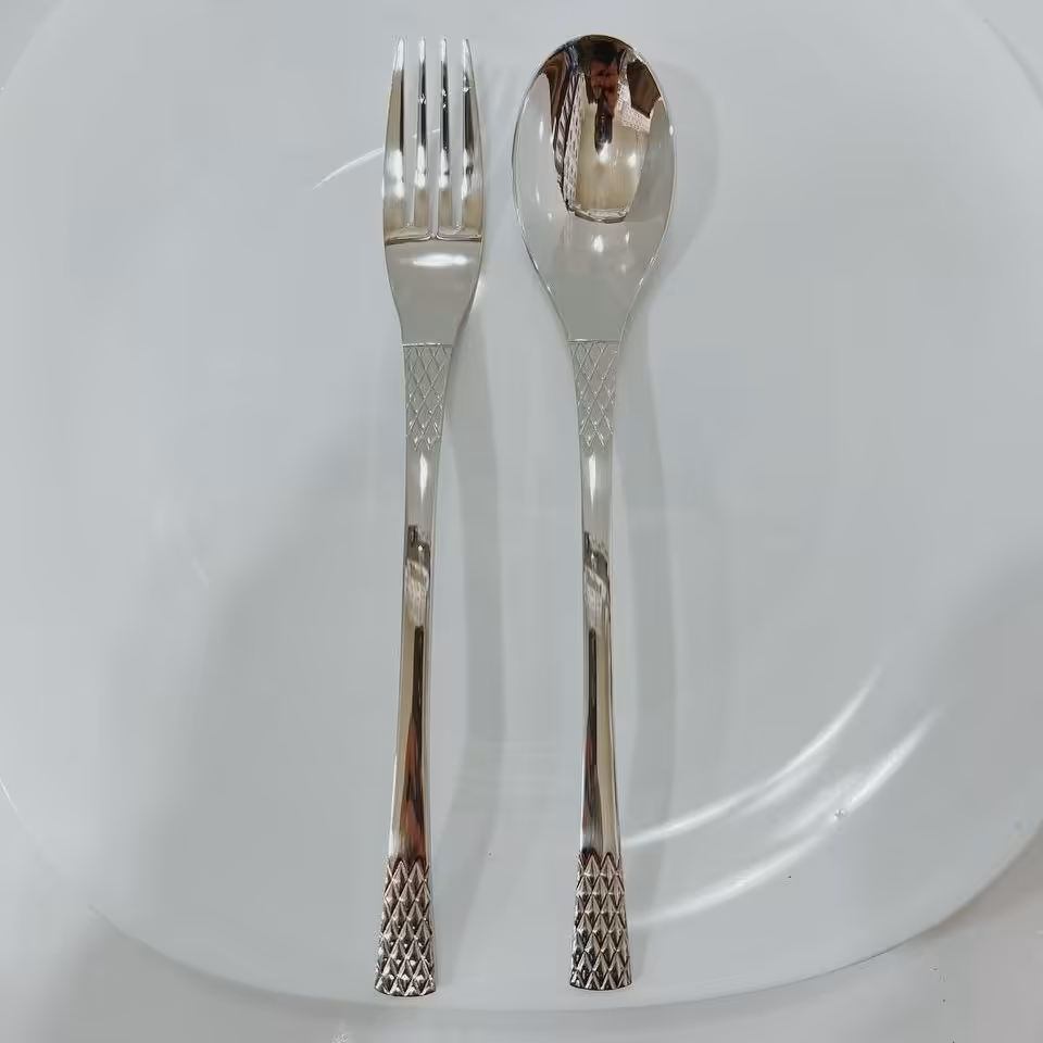 سرویس قاشق و چنگال دهنه اروپایی