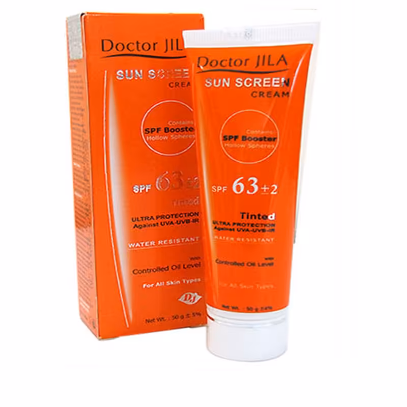 کرم ضد آفتاب دکتر ژیلا spF63 رنگی