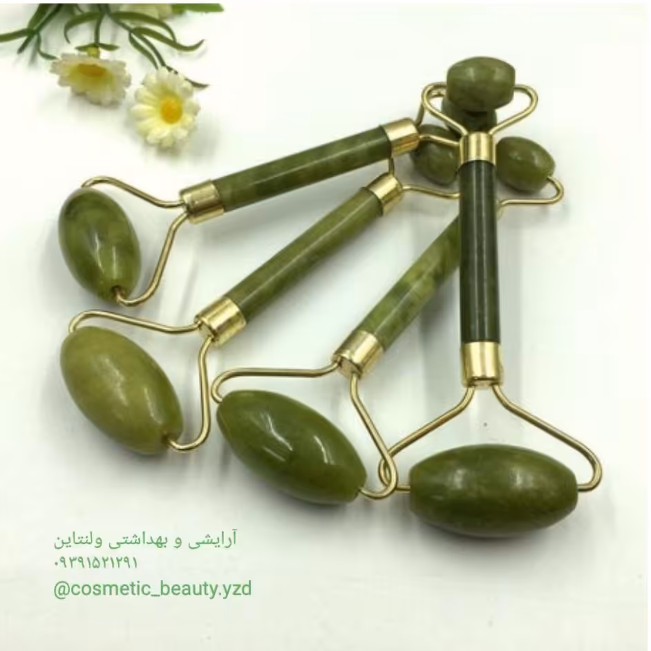 ماساژور جیدرولر سنگ یشم  پخش و جذب مواد مغذی و آرایشی پوست و ماساژ پوست