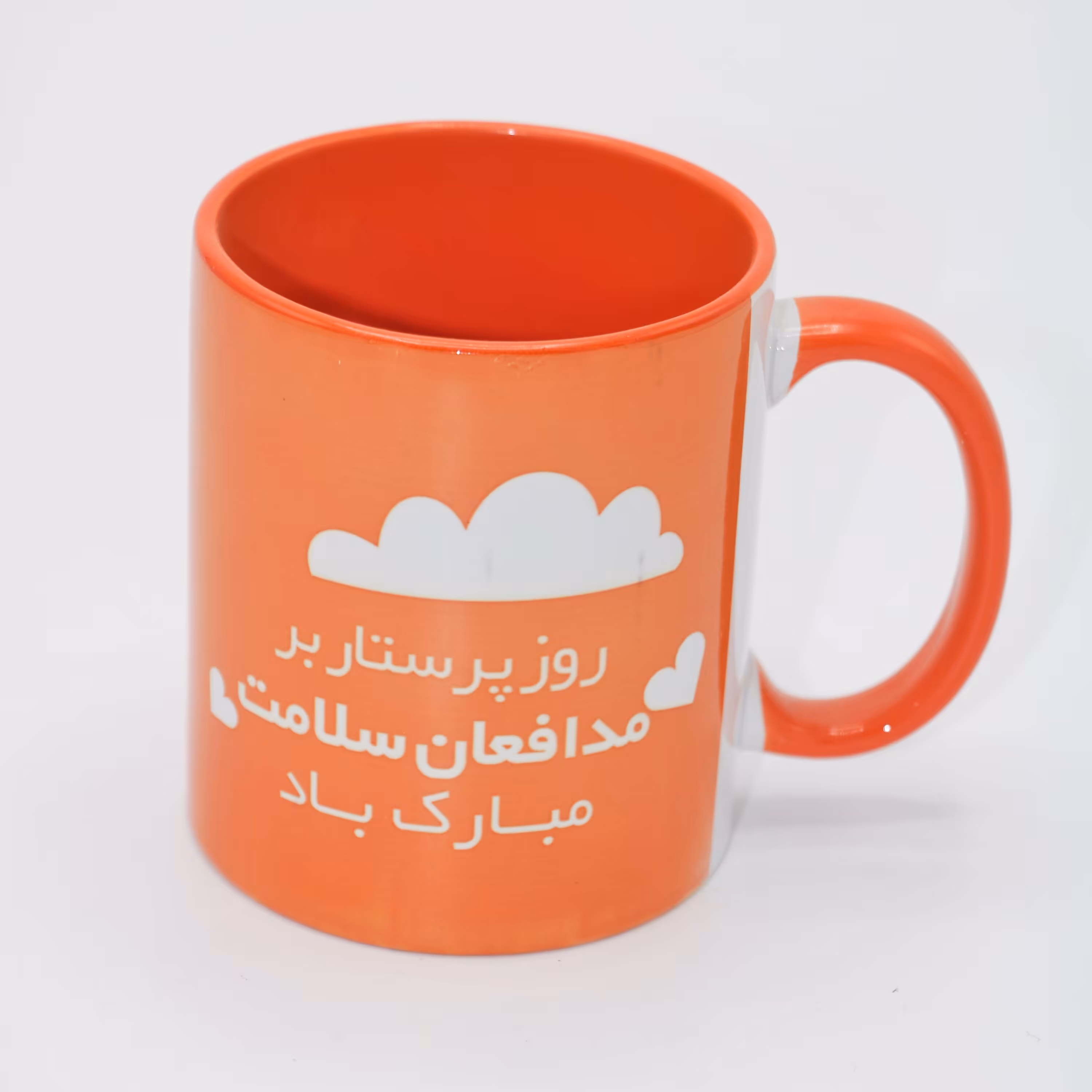 لیوان سرامیکی طرح(روز پرستار بر مدافعان سلامت مبارک باد)