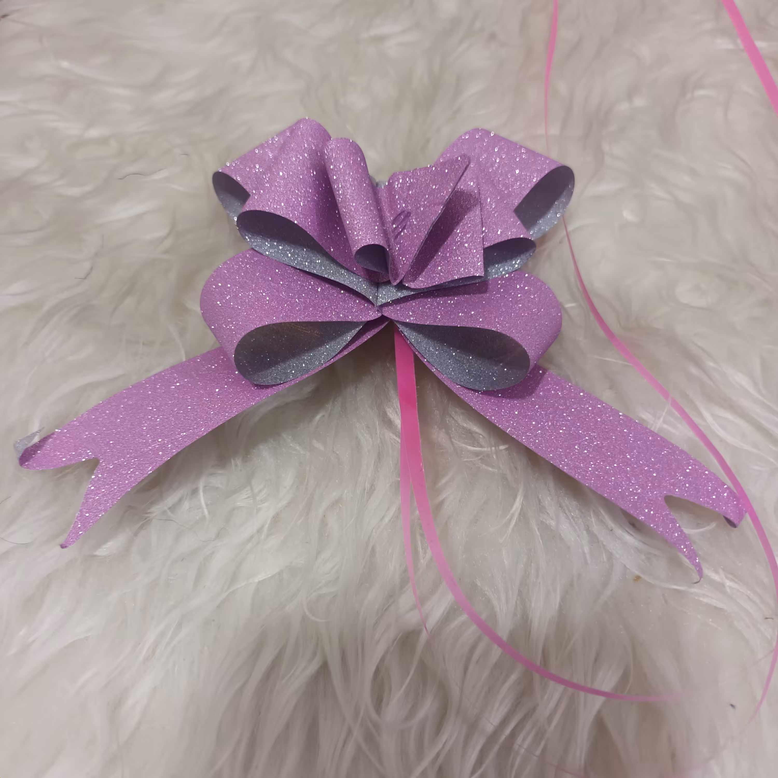 روبان پاپیون شو صورتی اکلیلی - ربان پاپیون شو صورتی اکلیلی