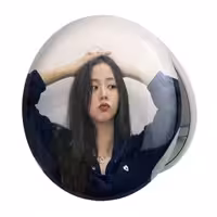 آینه جیبی خندالو طرح جیسو بلک پینک Black Pink مدل تاشو کد 14209