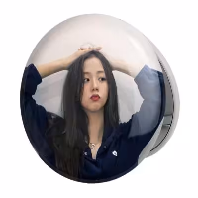 آینه جیبی خندالو طرح جیسو بلک پینک Black Pink مدل تاشو کد 14209