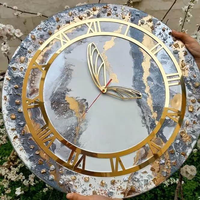 ساعت دیواری رزینی