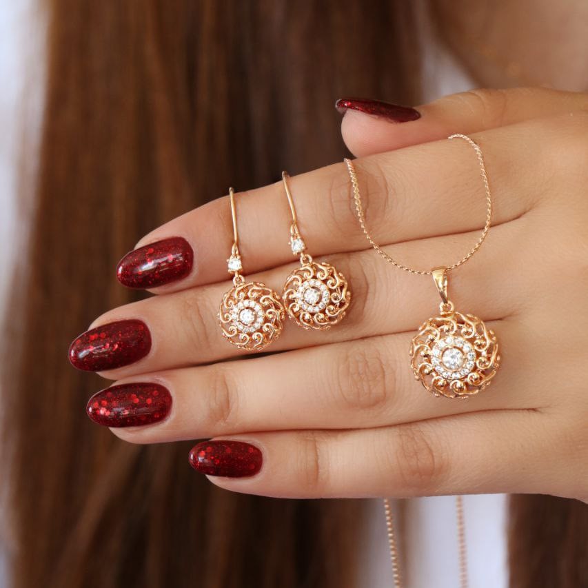 نیم ست ML رنگ ثابت و ضد حساسیت آبکاری ژوپینگ ارسال رایگان