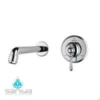 شیر روشویی توکار سانیا مدل کلاسیک رنگ کروم