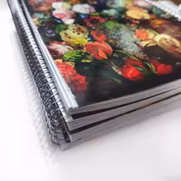  بسته 5عددی دفتر 100 برگ سیمی گلاسه کلاسیک  آیتوک 