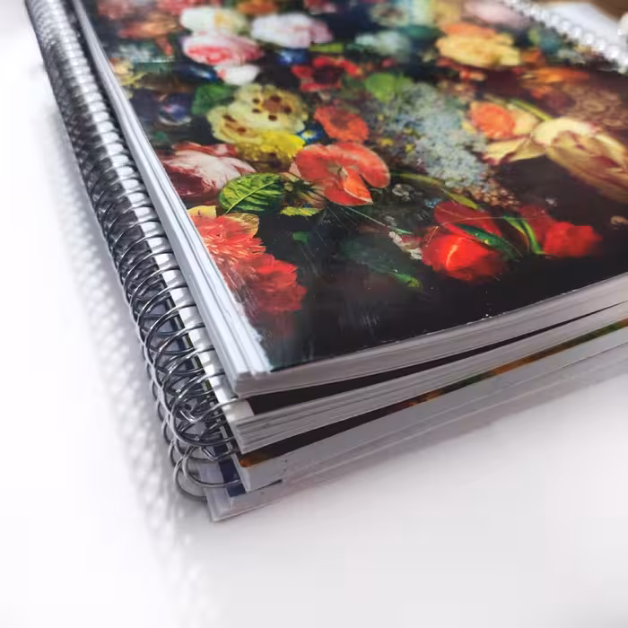  بسته 5عددی دفتر 100 برگ سیمی گلاسه کلاسیک  آیتوک 