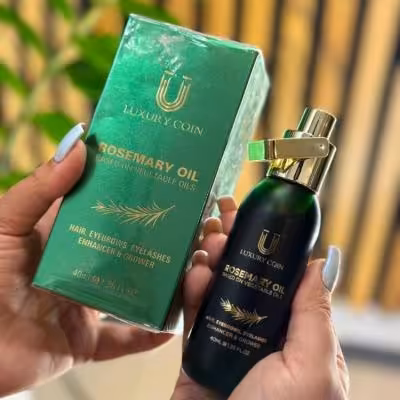 روغن رزماری رشد ریش و موبرند لاکچری کوین مدل شیشه ایی