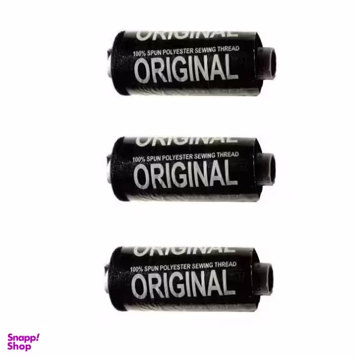 نخ خیاطی مدل مشکی مجموعه 3 عددی