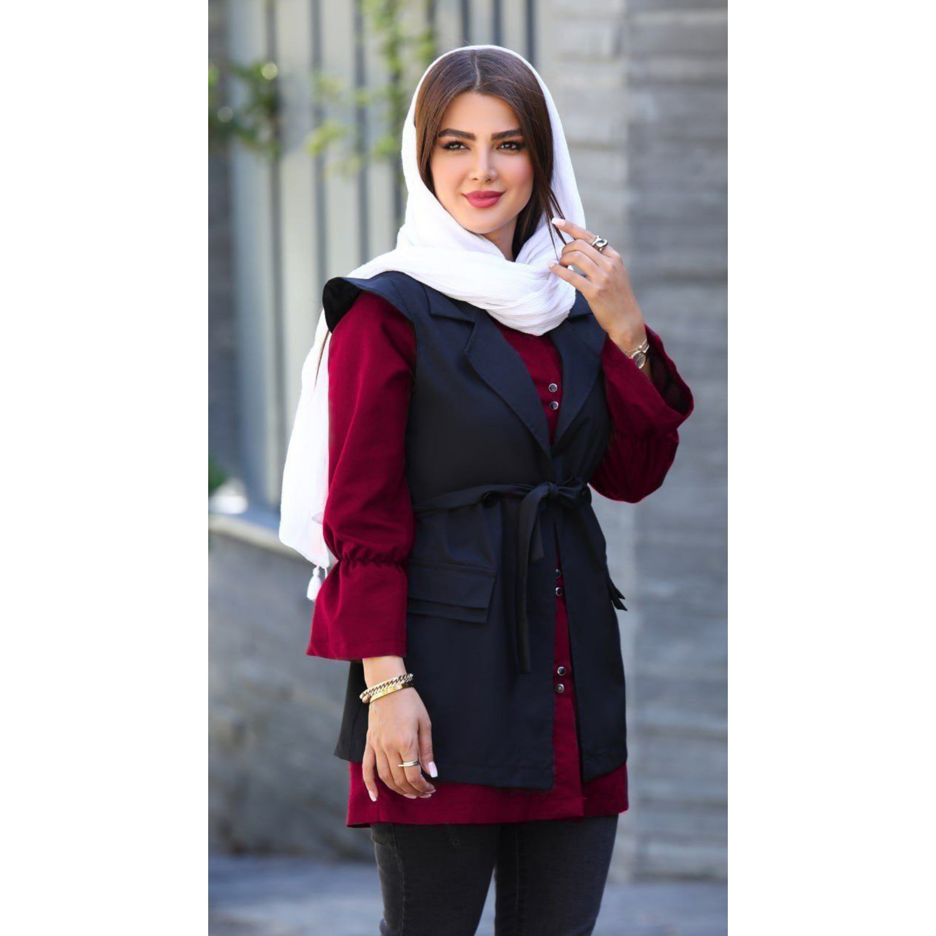 ست دوتیکه شومیز و وست یلدایی زنانه