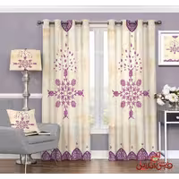 پرده سنتی صورتی کد 3281