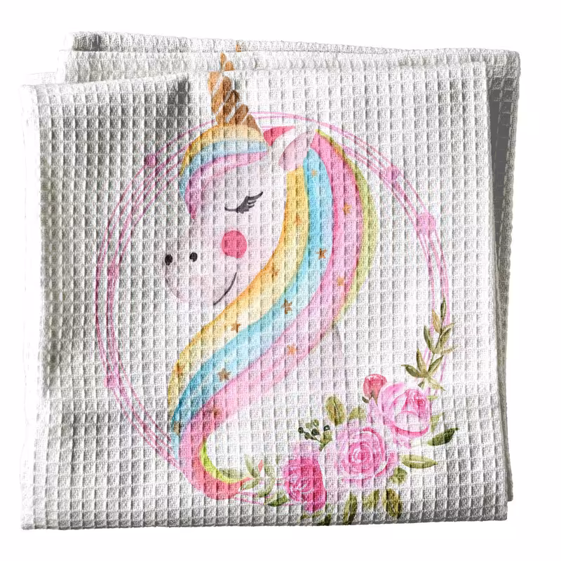 دستمال آشپزخانه مدل تک شاخ ملوس