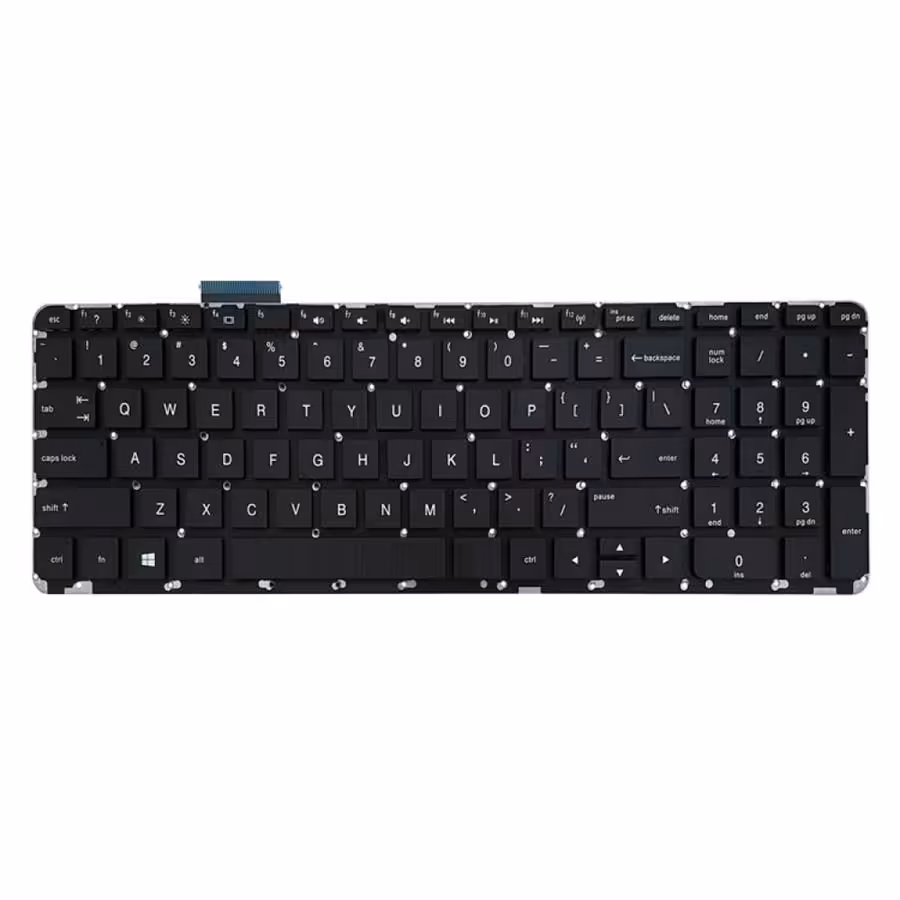 کیبورد لپ تاپ اچ پی ENVY 15 ENVY 17 مشکی اینتر کوچک و بدون فریم