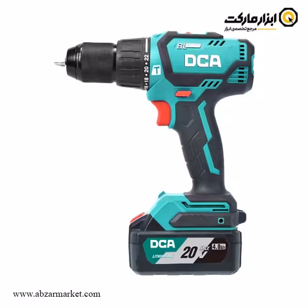 دریل شارژی چکشی DCA براشلس لیتیوم 20 ولت مدل ADJZ05-13EM