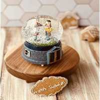 گوی موزیکال کوکی پایه سورمه ای آدمک