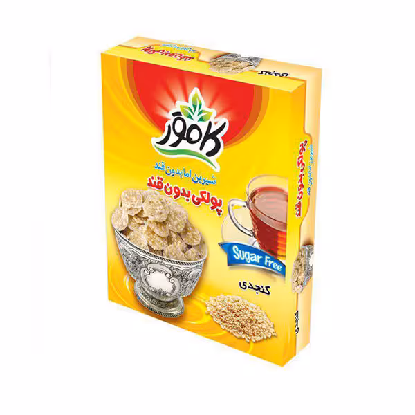 پولکی کنجدی بدون قند کامور KAMVAR