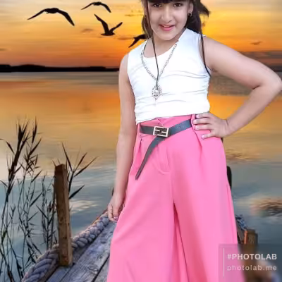 شلوار دامنی مجلسی دخترانه 5تا10سال