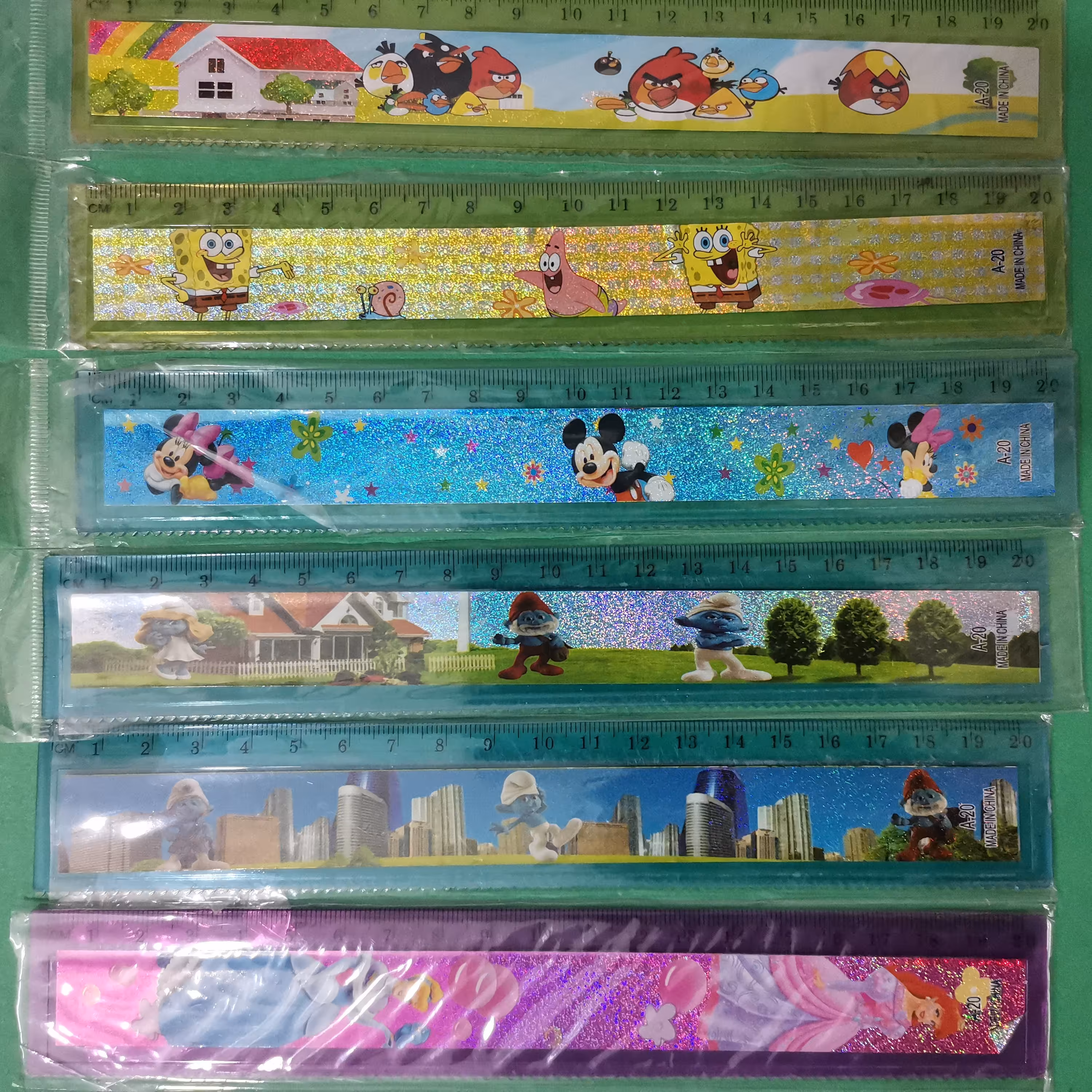 خط کش 20 سانتی فانتزی