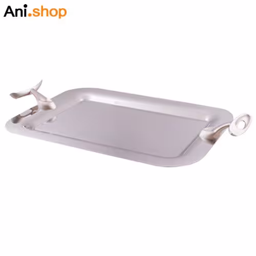 سینی کوچک قایقی نقره ای مدل UN-3860 کد 182