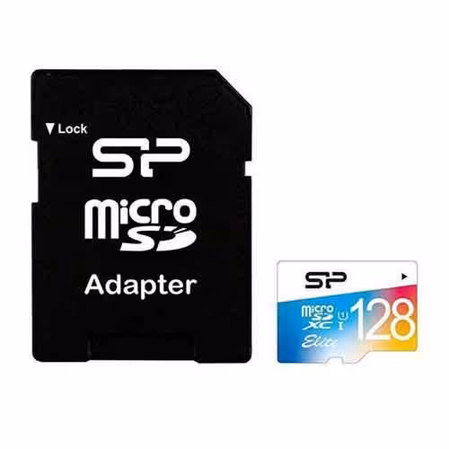 کارت حافظه micro سیلیکون پاور Color Elite کلاس 10  همراه با آداپتور  128 گیگابایت