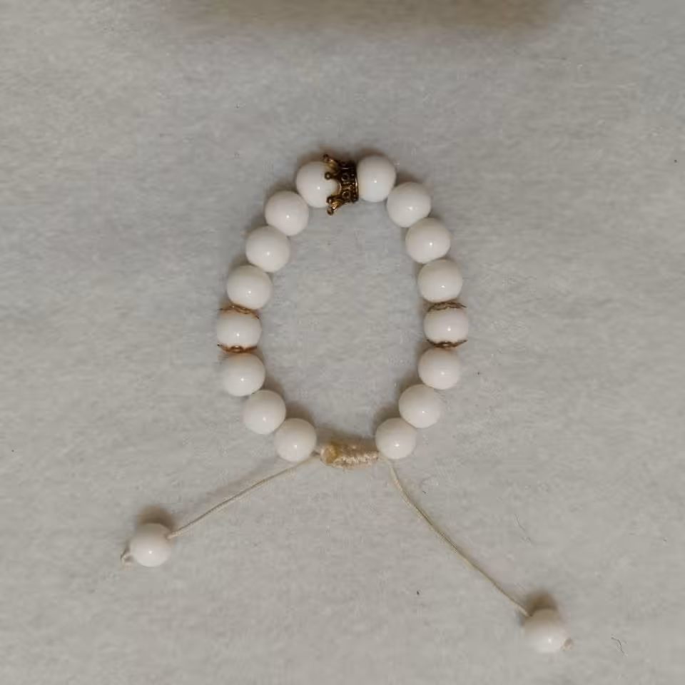 دستبند اونیکس سفید