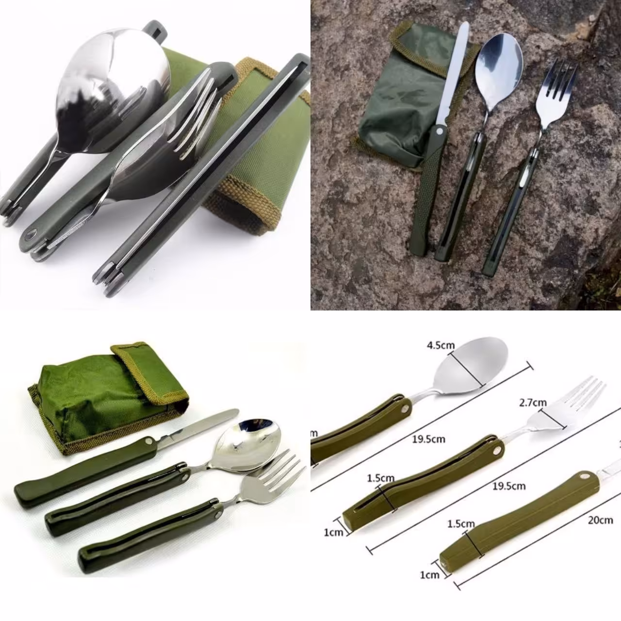 قاشق وچنگال سفری یک بسته