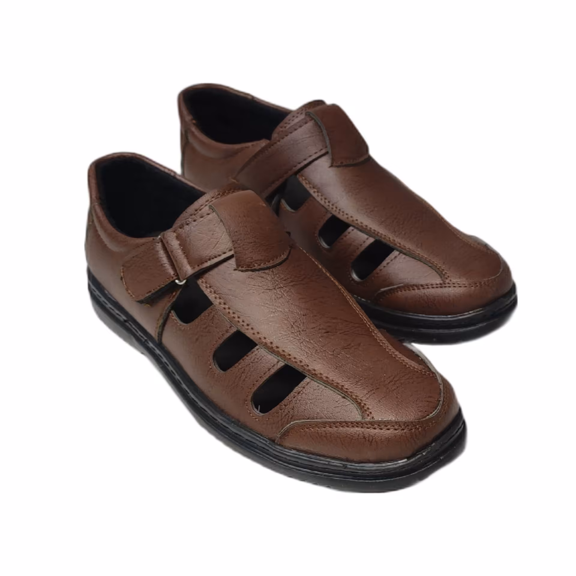 کفش مردانه مدل تابستانه قهوه ای کد 06