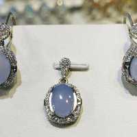 نیم ست زنانه عقیق یمنی کبود