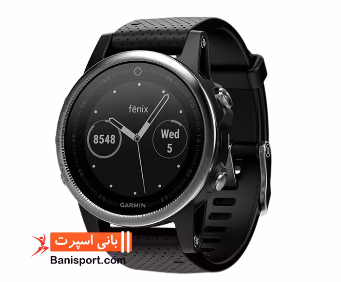 ساعت ورزشي گارمين مدل Fenix 5s Silver Silicon