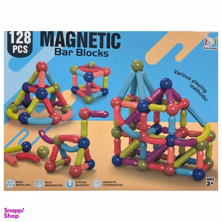 مگنتیک بلوک 128 قطعه کد 128-09