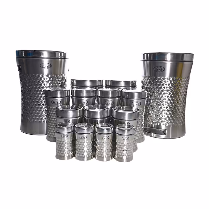 سرویس آشپزخانه 15 پارچه درب کروم MTG