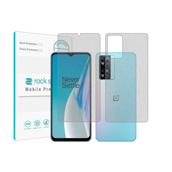 گلس صفحه نمایش و پشت گوشی وان پلاس Nord N20 SE مدل نانو هیدروژل مات برند راک اسپیس کدss