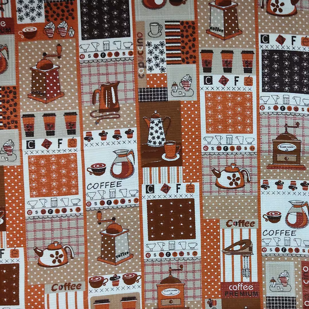 پارچه آشپزخانه طرح فنجان