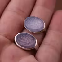 انگشتر ست عقیق کبود خطی اصل