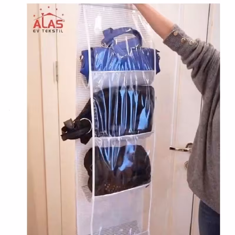 آویز نگهدارنده و ارگانایزر کیف 8 خانه Alas آلاس HOR-035