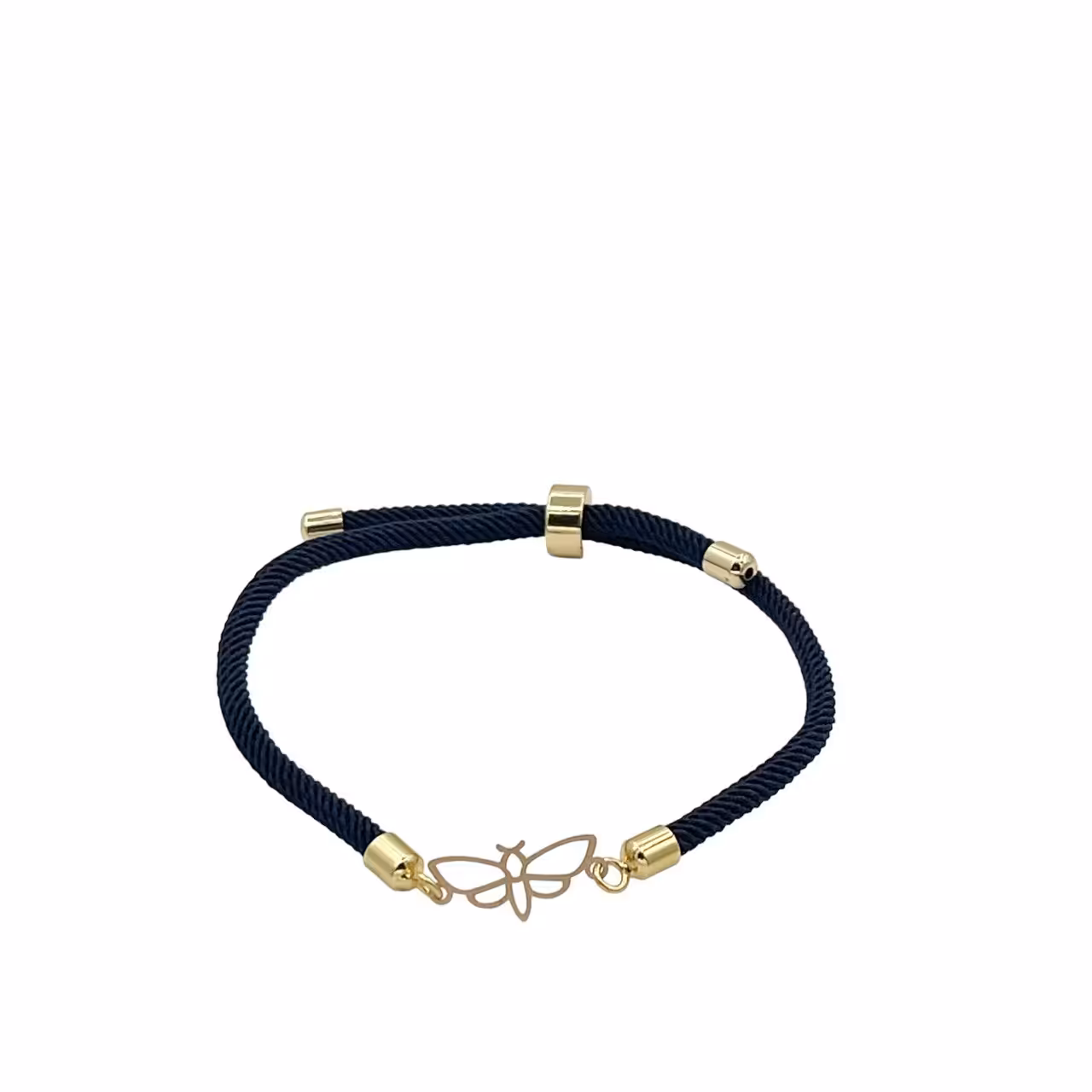 دستبند طلای 18 عیار بند ابریشمی کد DP099