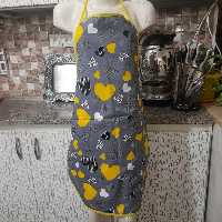 پیش بند دورو قلب زرد