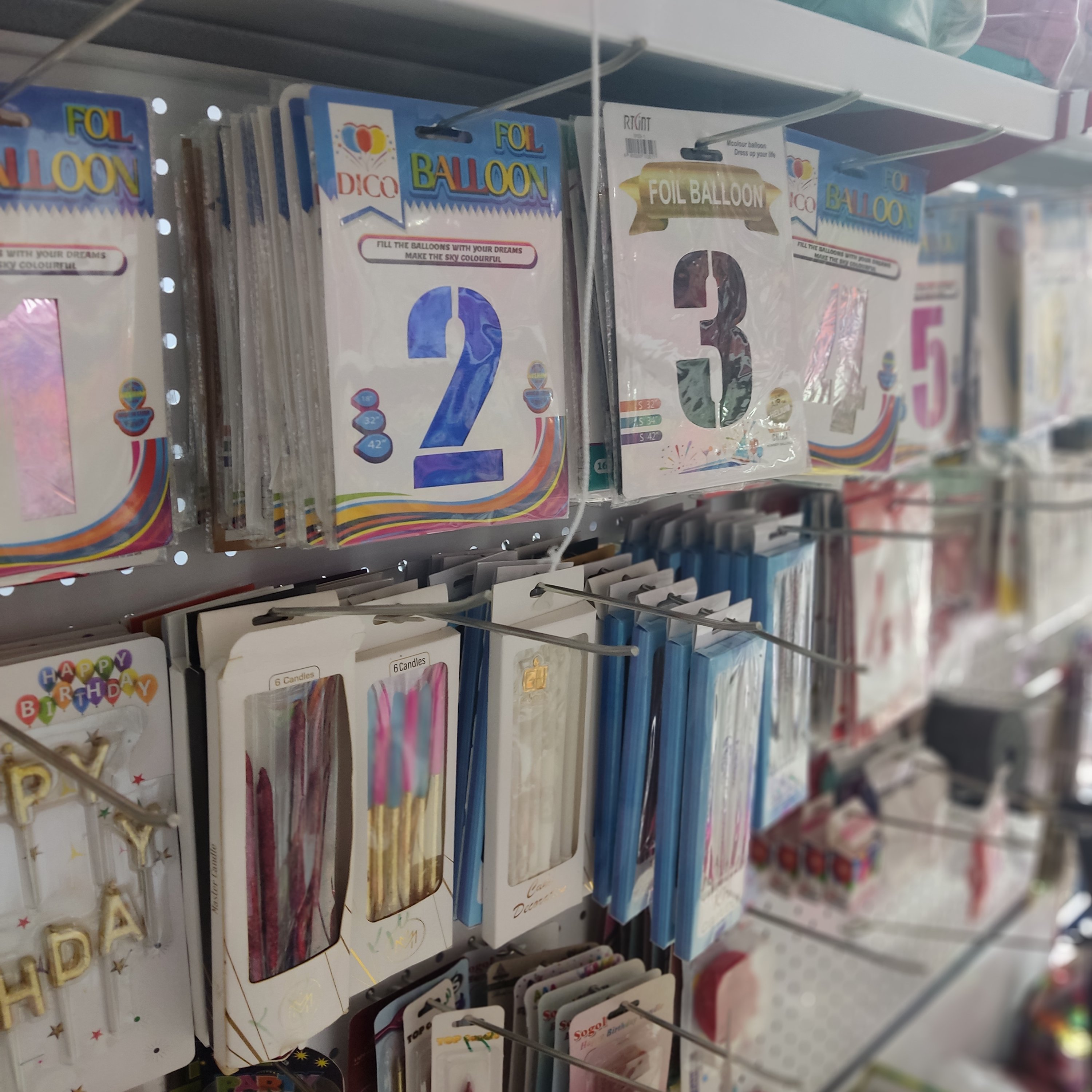 عدد فویلی (هر رنگ و هر عدد)