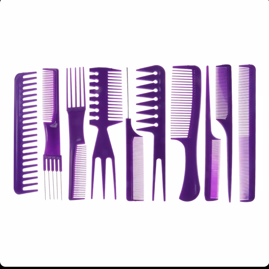 شانه  مو مجموعه 10 عددی ابتدا موجودی استعلام شود