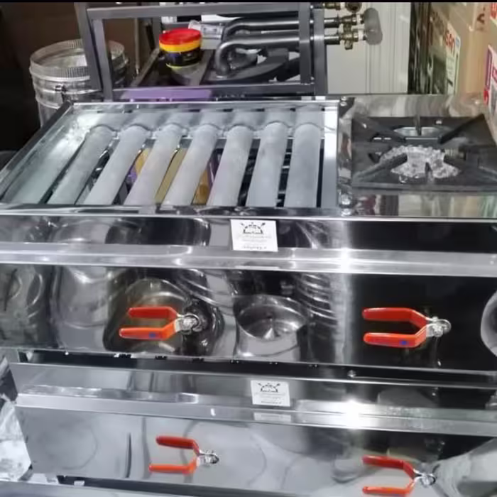 کباب پز شعله بقل 70سانتی دو شیر استاندارد کبابپز
