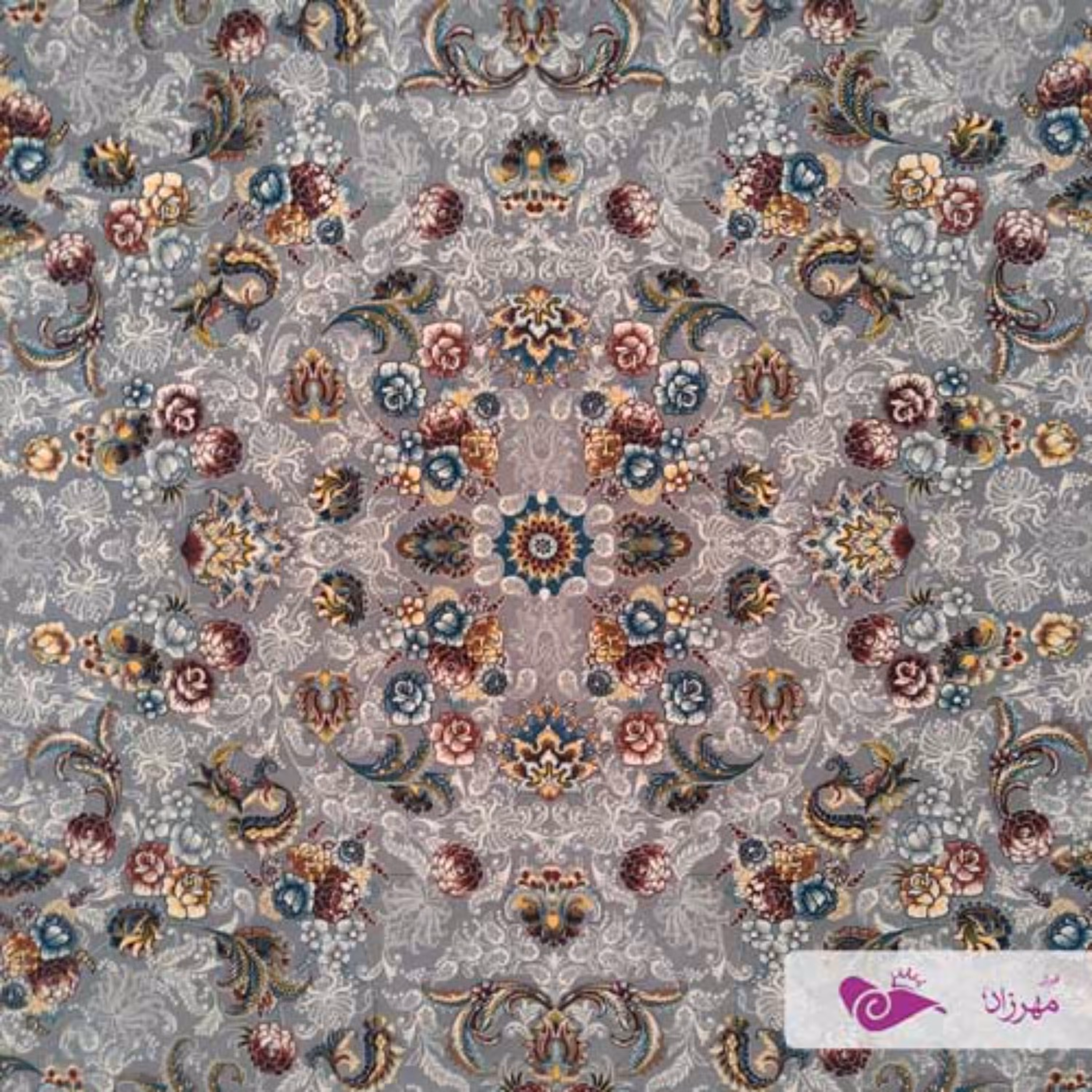 فرش 700 شانه 9 متری نقشه الماس فیلی اکریلیک 2550 مناسب جهیزیه عروس